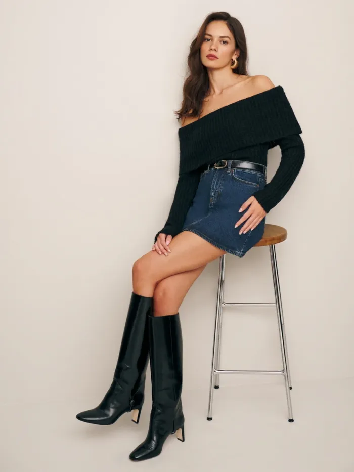 Reformation Sweaters Oberon Sweater Black 8211 Women
