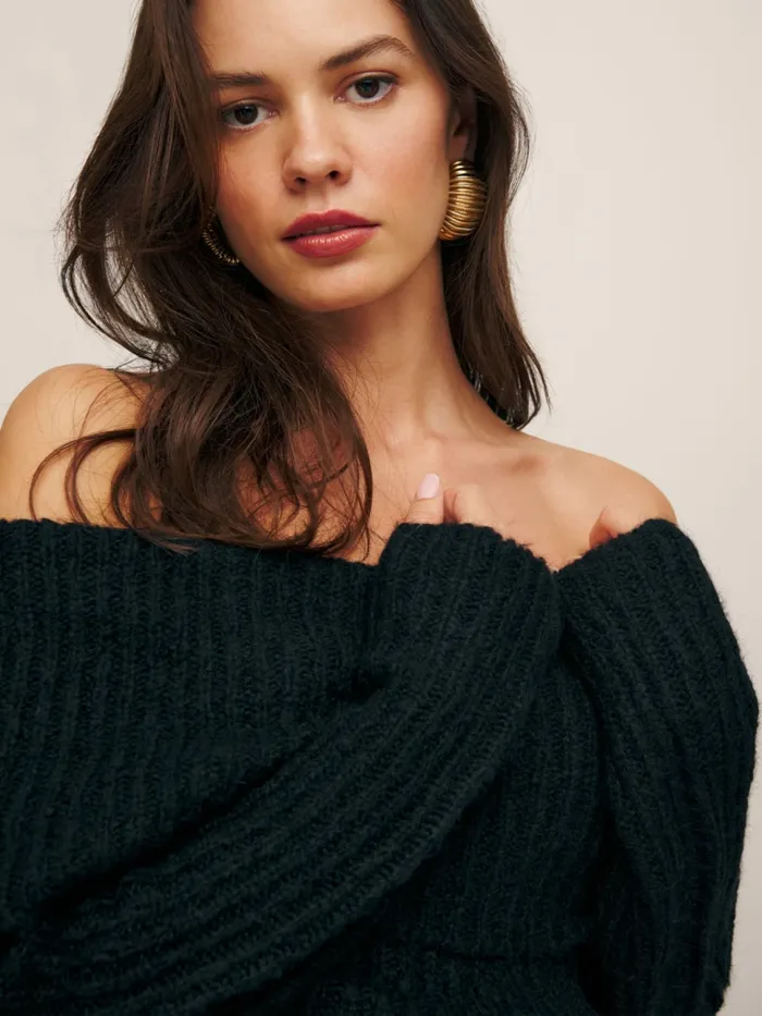 Reformation Sweaters Oberon Sweater Black 8211 Women