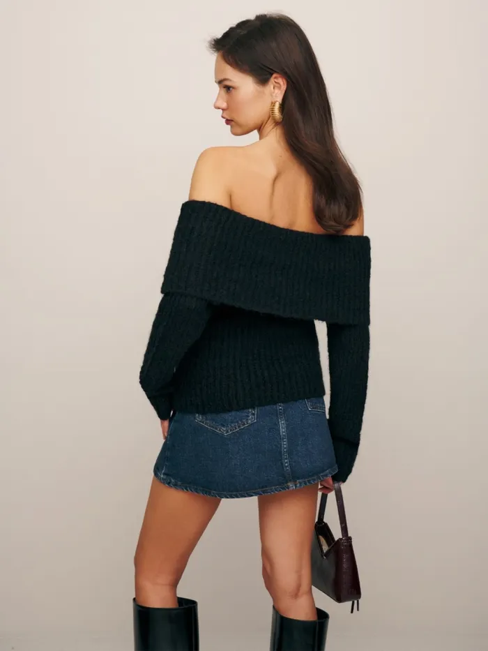 Reformation Sweaters Oberon Sweater Black 8211 Women