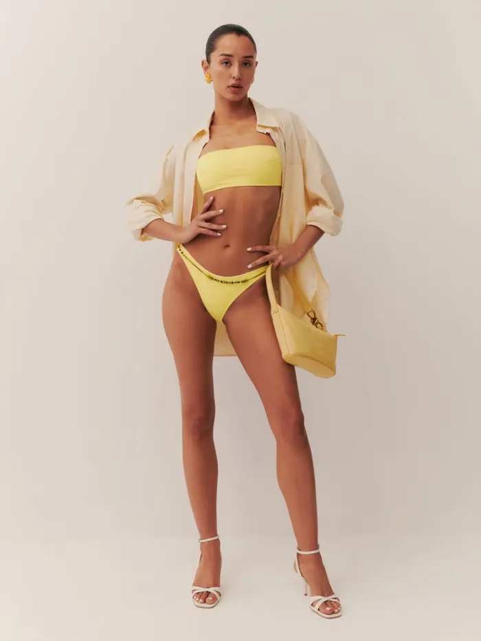 Reformation Swim Campo Bikini Bottom Pina Colada 8211 Women