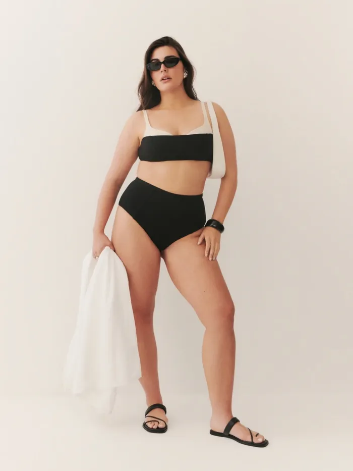 Reformation Swim Tossa Bikini Top Black 8211 Women
