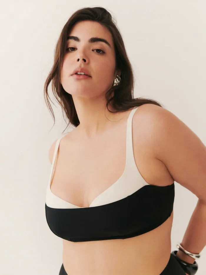 Reformation Swim Tossa Bikini Top Black 8211 Women