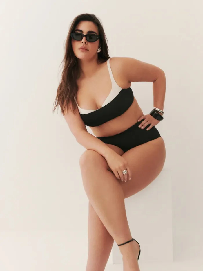Reformation Swim Tossa Bikini Top Black 8211 Women