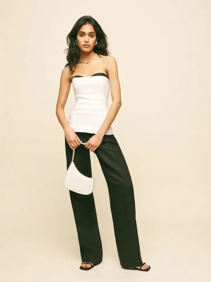 Reformation Tops Ayda Linen Top White 8211 Women