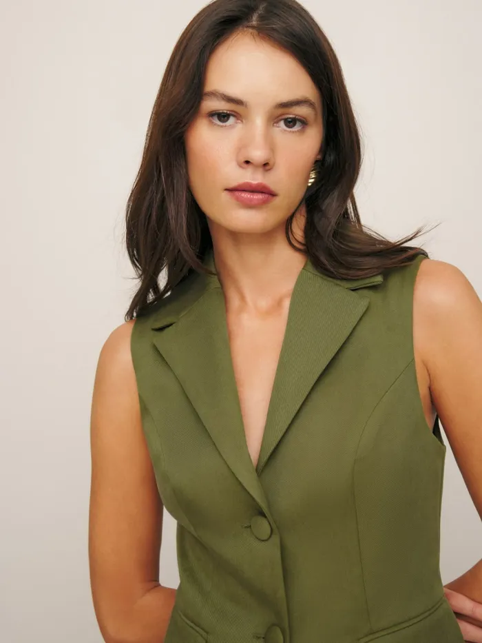 Reformation Tops Billie Vest Pear 8211 Women Reformation Tops Billie Vest Pear 8211 Women