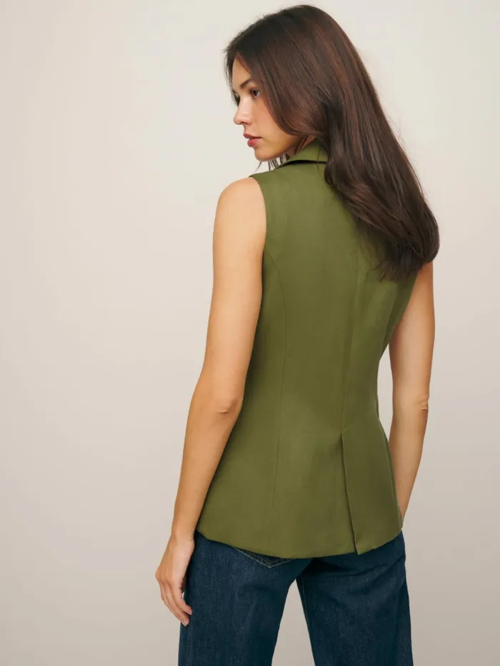 Reformation Tops Billie Vest Pear 8211 Women Reformation Tops Billie Vest Pear 8211 Women