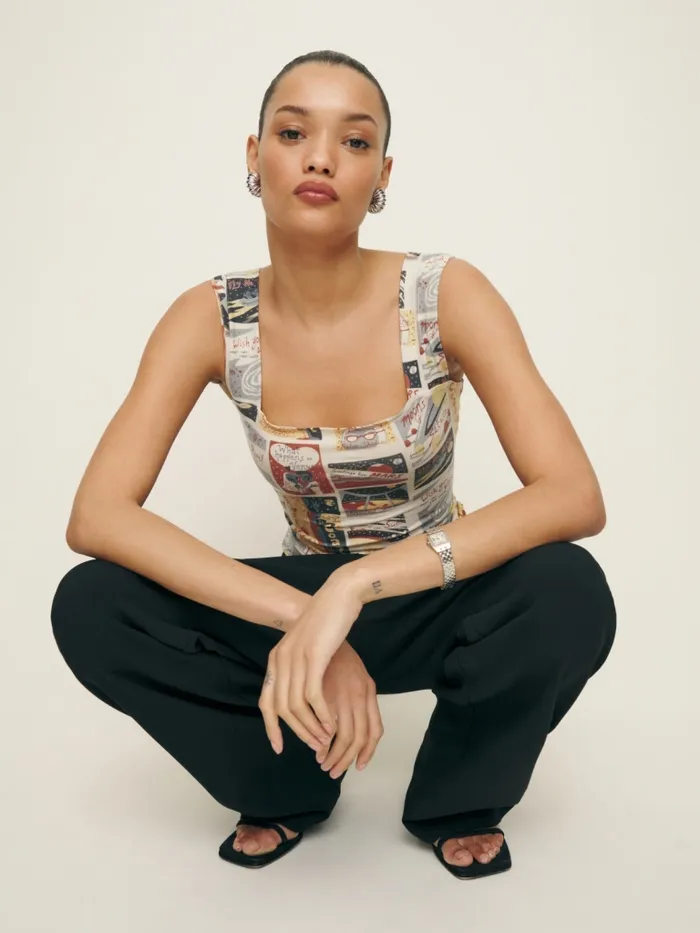 Reformation Tops Clarke Knit Tank Greetings 8211 Women Reformation Tops Clarke Knit Tank Greetings 8211 Women