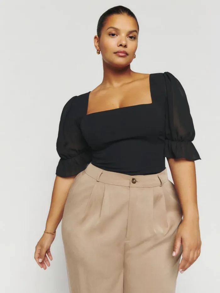 Reformation Tops Constance Top Es Black 8211 Women