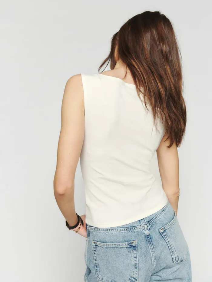 Reformation Tops Dusk Knit Top Fior Di Latte 8211 Women Reformation Tops Dusk Knit Top Fior Di Latte 8211 Women