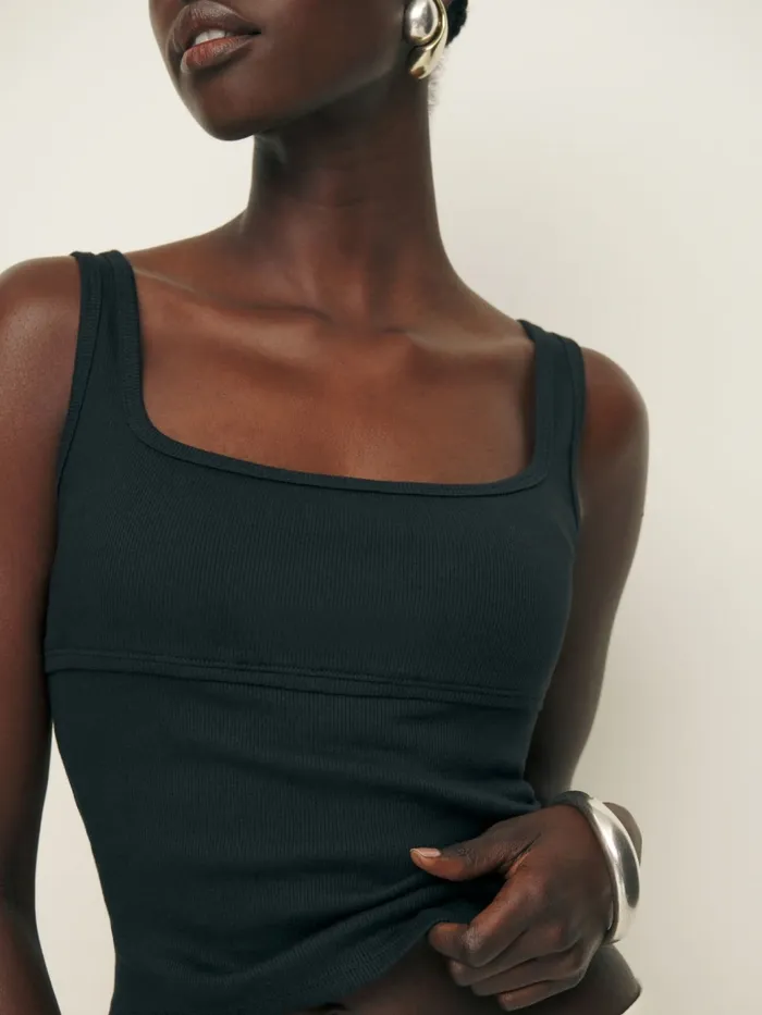Reformation Tops Florence Knit Tank Black 8211 Women