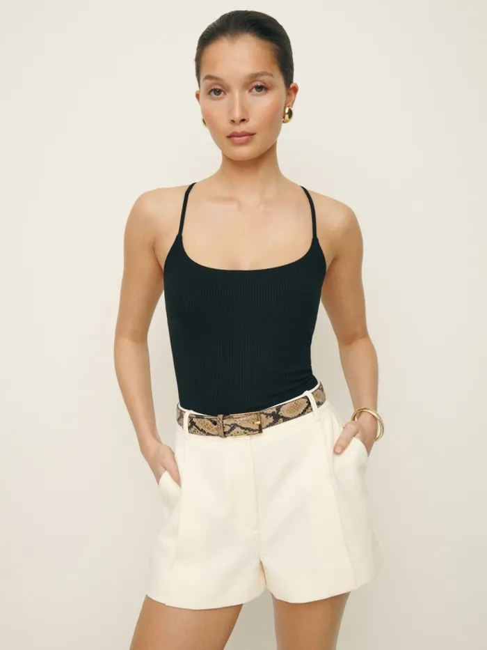 Reformation Tops Indie Knit Tank Black 8211 Women