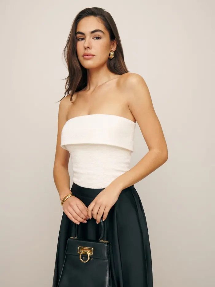 Reformation Tops Lanna Top White 8211 Women