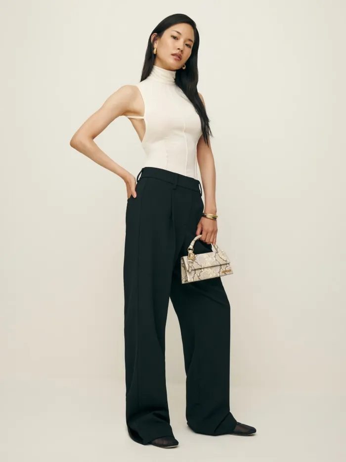 Reformation Tops Maire Knit Top Sugar 8211 Women