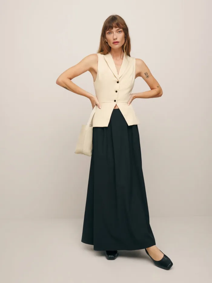 Reformation Tops Oakley Vest Oyster 8211 Women