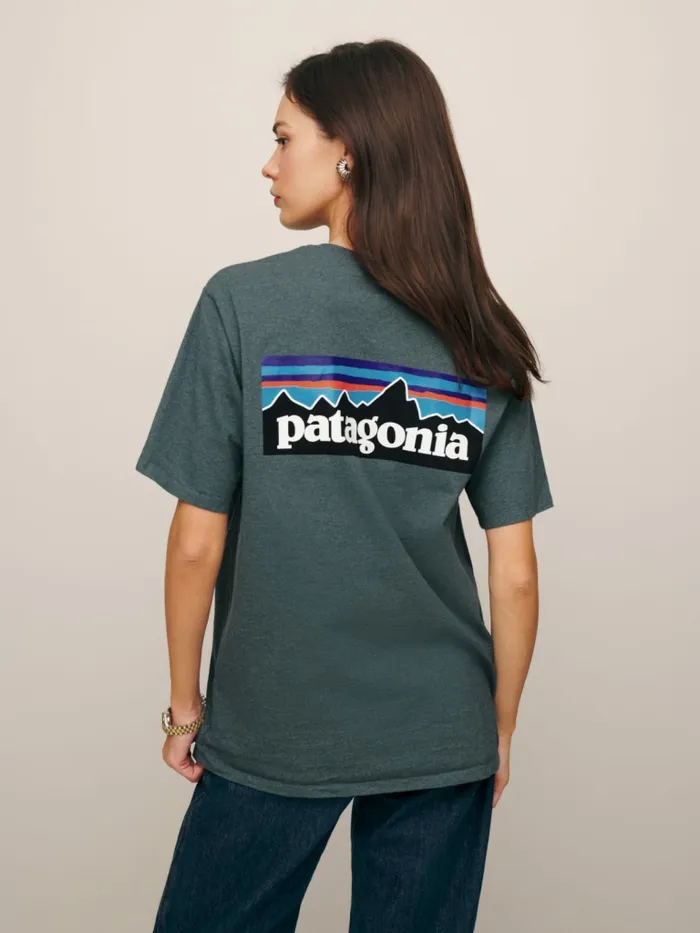 Reformation Tops Patagonia Men039s P6 Logo Responsibilitee Nouveau Green 8211 Women Reformation Tops Patagonia Men039s P6 Logo Responsibilitee Nouveau Green 8211 Women