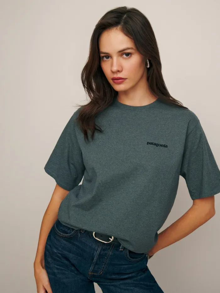 Reformation Tops Patagonia Men039s P6 Logo Responsibilitee Nouveau Green 8211 Women Reformation Tops Patagonia Men039s P6 Logo Responsibilitee Nouveau Green 8211 Women