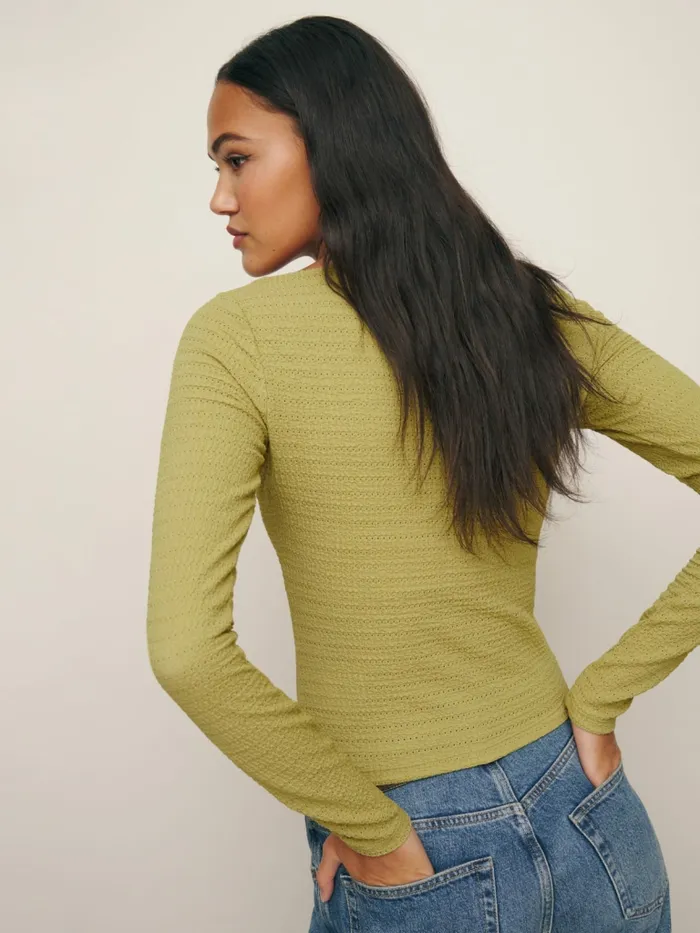 Reformation Tops Wiley Knit Top Lentil 8211 Women