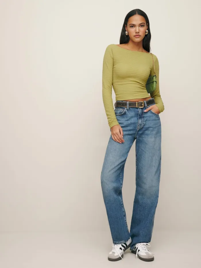 Reformation Tops Wiley Knit Top Lentil 8211 Women
