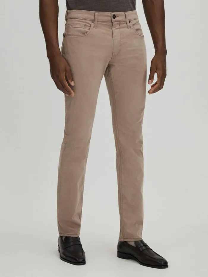 REISS Jeans Men Paige Straight Leg Jeans Cocoa