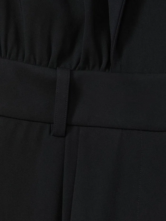 REISS Jumpsuits and Rompers Women Tux Pleated Jumpsuit Navy