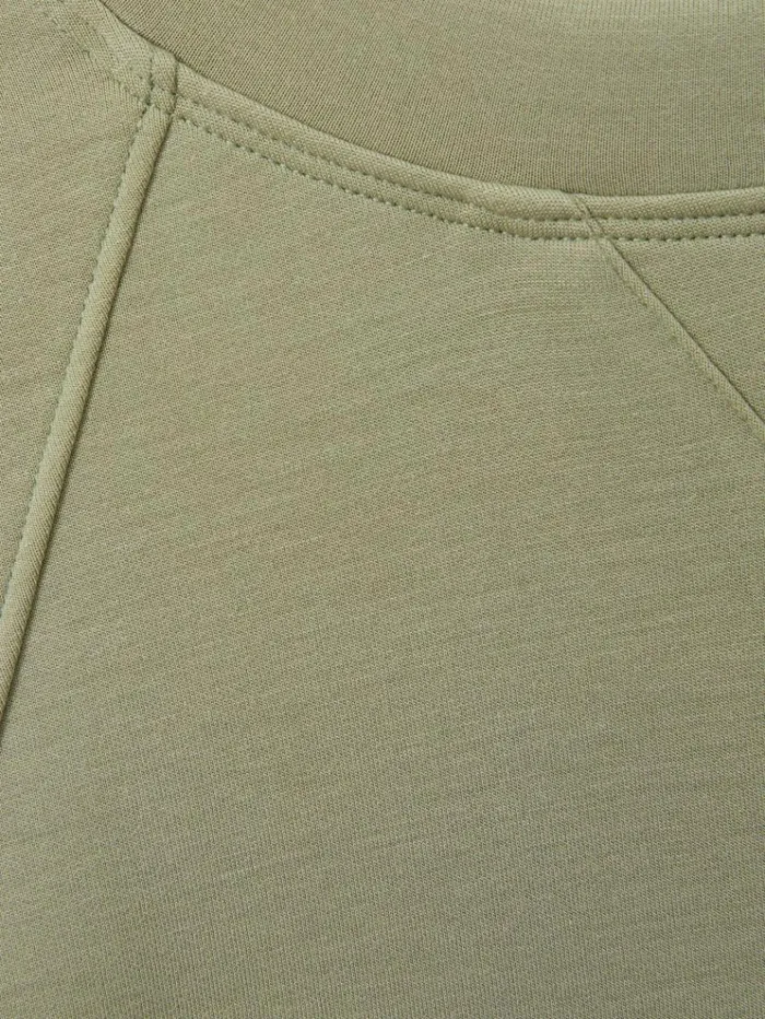 REISS Sweats Hoodies and Joggers Women Modal Blend CoOrd Sweat Top Sage REISS Sweats Hoodies and Joggers Women Modal Blend CoOrd Sweat Top Sage