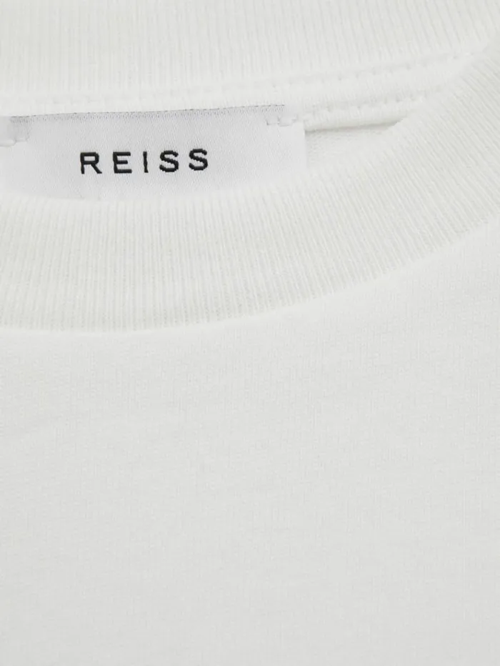 REISS Tops and TShirts Children Oversized Cotton Crew Neck TShirt Ivory
