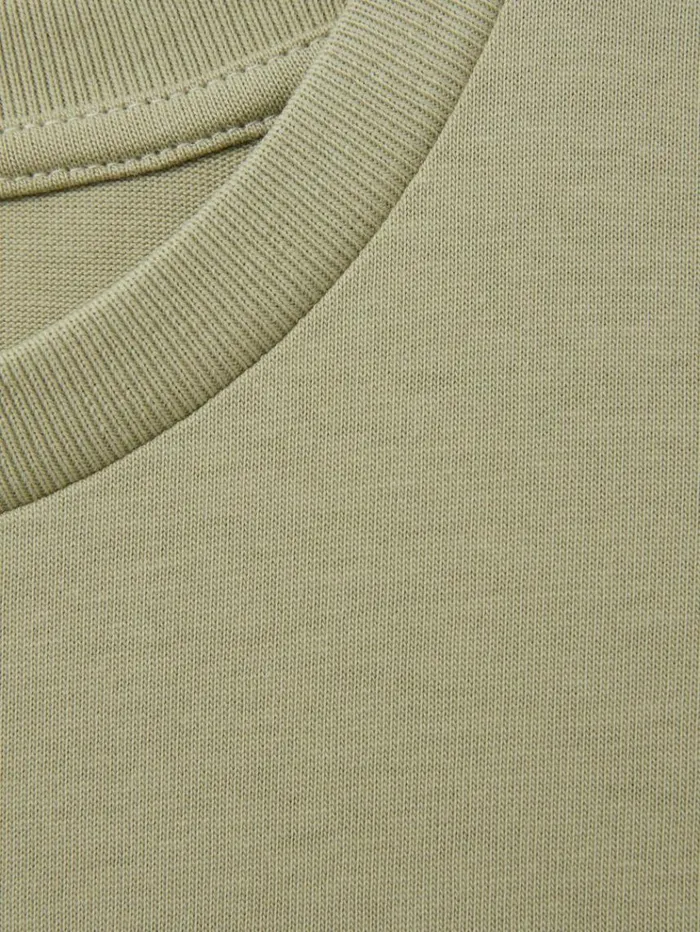 REISS Tops and TShirts Children Oversized Cotton Crew Neck TShirt Sage
