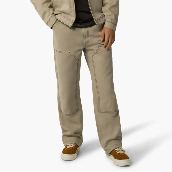 Relaxed Fit Contrast Stitch Double Knee Duck Pants Stonewashed Desert SandBlack Stonewashed Desert Sandblack ssw Men Dickies Double Knee Relaxed Fit Contrast Stitch Double Knee Duck Pants Stonewashed Desert SandBlack Stonewashed Desert Sandblack ssw Men Dickies Double Knee
