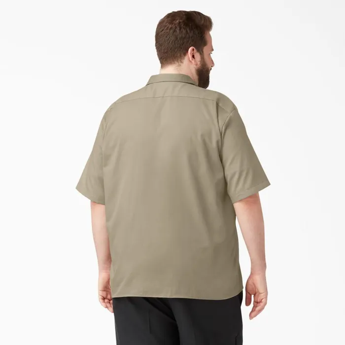 Relaxed Fit Short Sleeve Work Shirt Desert Sand Desert Sand ds Men Dickies Work Shirts Relaxed Fit Short Sleeve Work Shirt Desert Sand Desert Sand ds Men Dickies Work Shirts