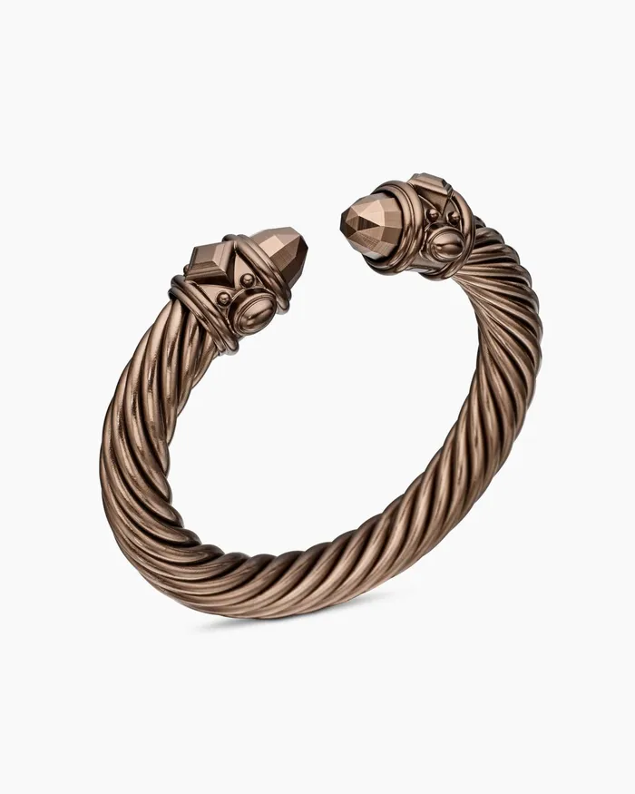 Renaissance Classic Cable Bracelet In Chocolate Aluminum 10mm Women David Yurman Cuff Renaissance Classic Cable Bracelet In Chocolate Aluminum 10mm Women David Yurman Cuff