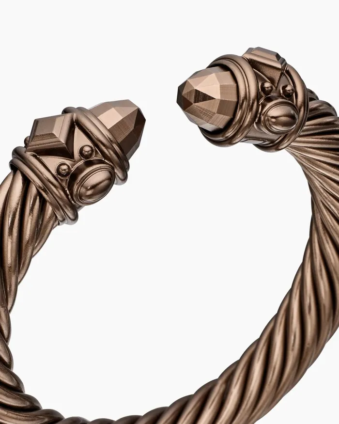 Renaissance Classic Cable Bracelet In Chocolate Aluminum 10mm Women David Yurman Cuff Renaissance Classic Cable Bracelet In Chocolate Aluminum 10mm Women David Yurman Cuff