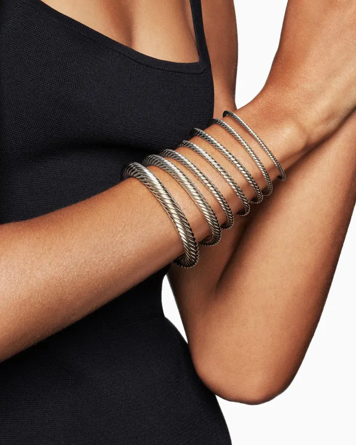 Renaissance Classic Cable Bracelet In Chocolate Aluminum 10mm Women David Yurman Cuff Renaissance Classic Cable Bracelet In Chocolate Aluminum 10mm Women David Yurman Cuff