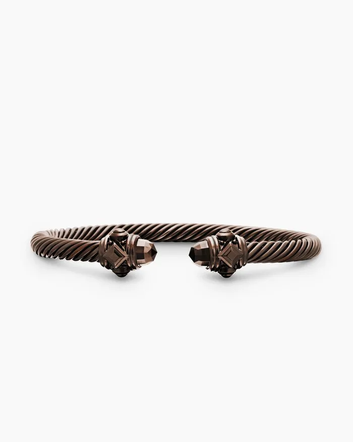 Renaissance Classic Cable Bracelet In Chocolate Aluminum 5mm Women David Yurman Cuff Renaissance Classic Cable Bracelet In Chocolate Aluminum 5mm Women David Yurman Cuff