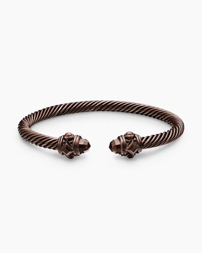 Renaissance Classic Cable Bracelet In Chocolate Aluminum 5mm Women David Yurman Cuff Renaissance Classic Cable Bracelet In Chocolate Aluminum 5mm Women David Yurman Cuff