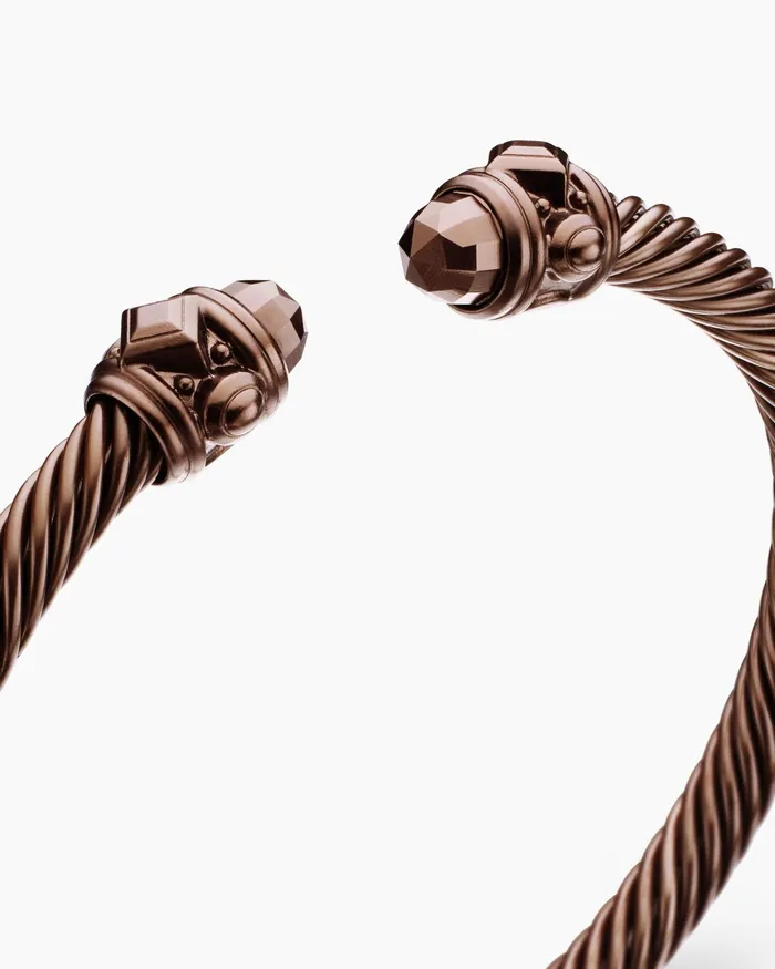 Renaissance Classic Cable Bracelet In Chocolate Aluminum 5mm Women David Yurman Cuff Renaissance Classic Cable Bracelet In Chocolate Aluminum 5mm Women David Yurman Cuff