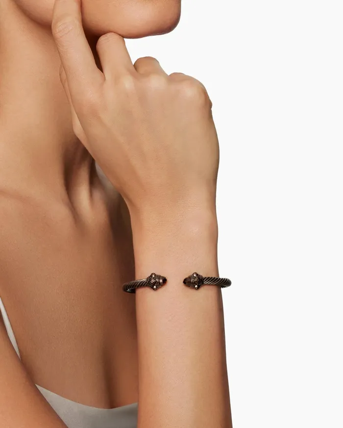 Renaissance Classic Cable Bracelet In Chocolate Aluminum 5mm Women David Yurman Cuff Renaissance Classic Cable Bracelet In Chocolate Aluminum 5mm Women David Yurman Cuff