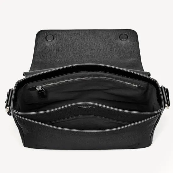 Reporter Messenger Bag Black Pebble Men Aspinal Of London Laptop Bags Reporter Messenger Bag Black Pebble Men Aspinal Of London Laptop Bags