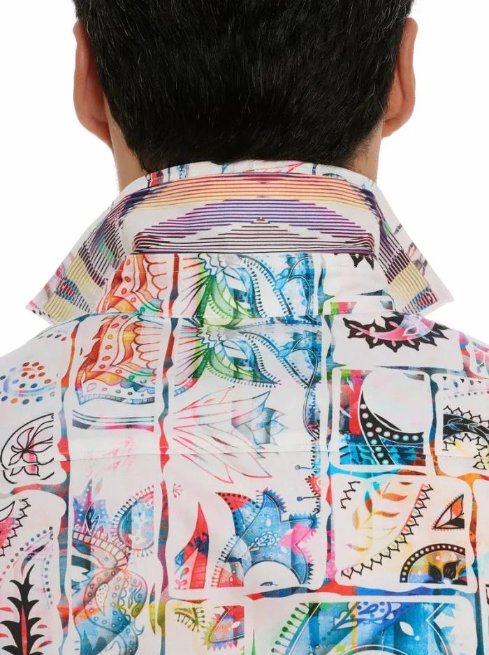 Robert Graham Button Down Shirts Men Belize Short Sleeve Button Down Shirt Multi