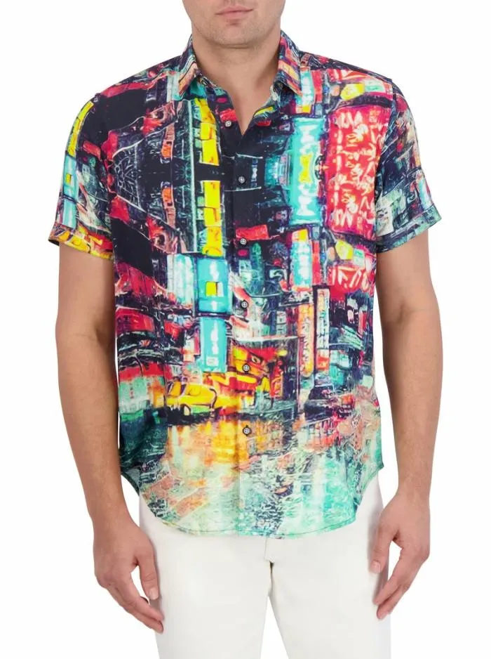 Robert Graham Button Down Shirts Men Boreal Short Sleeve Button Down Shirt Multi
