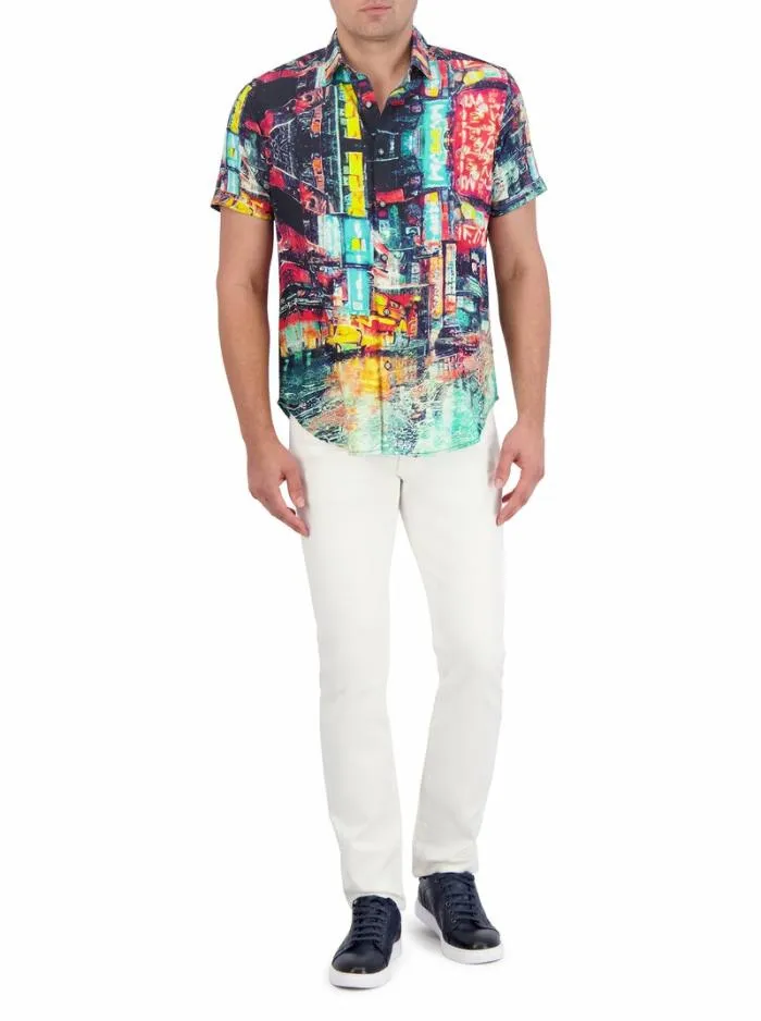 Robert Graham Button Down Shirts Men Boreal Short Sleeve Button Down Shirt Multi