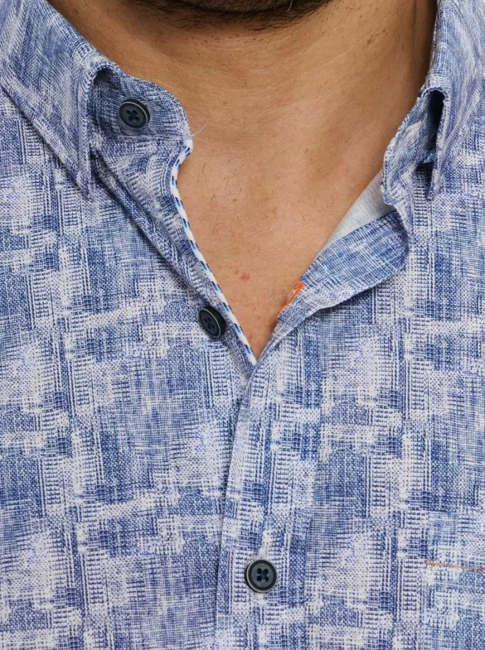 Robert Graham Button Down Shirts Men Chastin Long Sleeve Button Down Shirt Blue