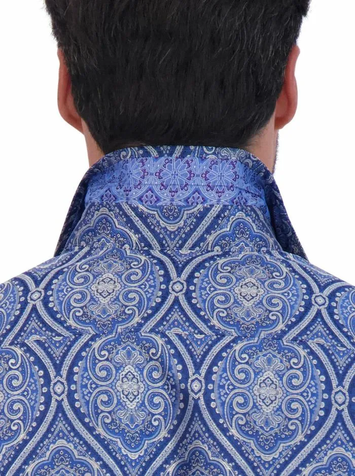 Robert Graham Button Down Shirts Men Limited Edition Sovereignty Long Sleeve Button Down Shirt Purple