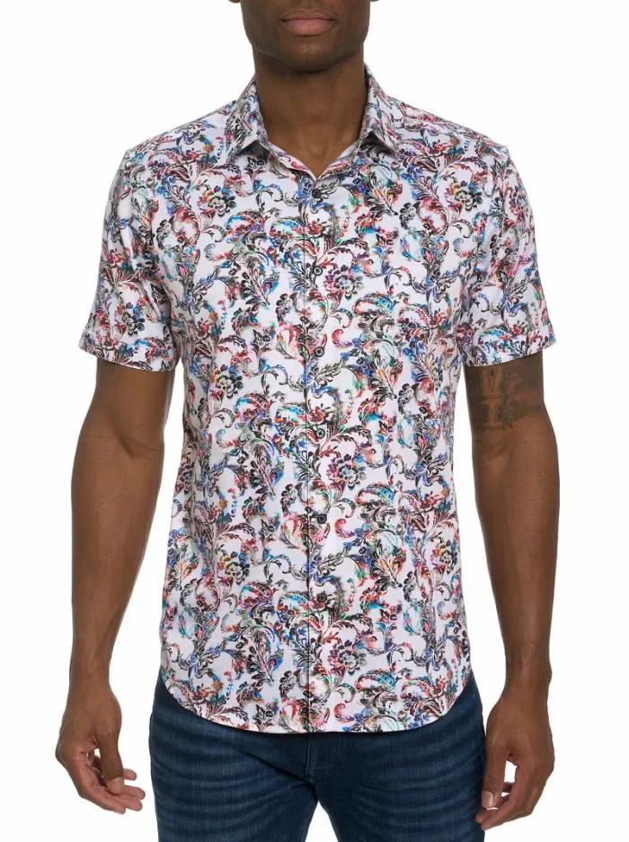 Robert Graham Button Down Shirts Men Monsoon Short Sleeve Button Down Shirt Multi Robert Graham Button Down Shirts Men Monsoon Short Sleeve Button Down Shirt Multi