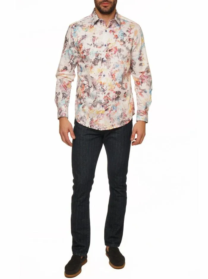 Robert Graham Button Down Shirts Men Splash Of Color Long Sleeve Button Down Shirt Multi