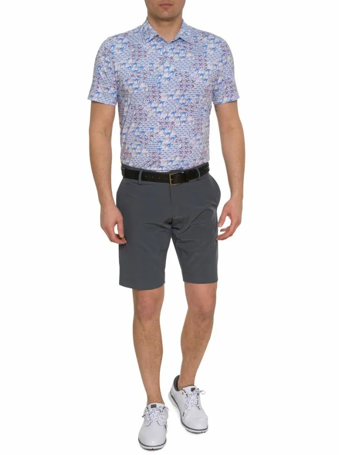Robert Graham Polos and TShirts Men Basel Performance Polo White