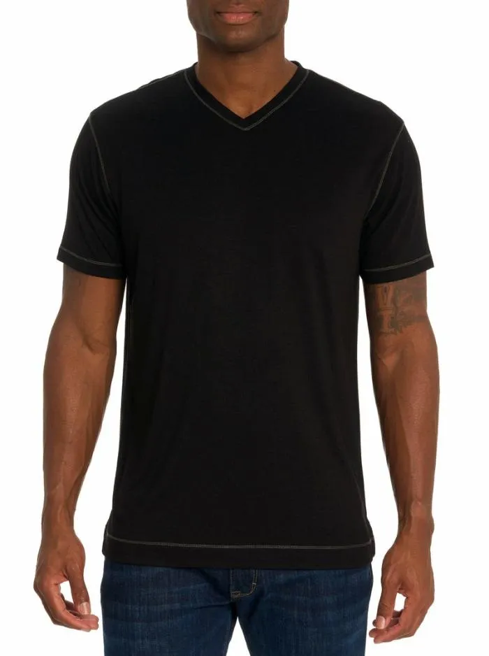 Robert Graham Polos and TShirts Men Eastwood TShirt Black