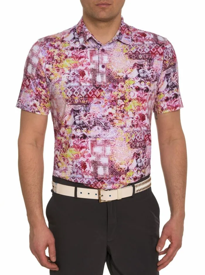 Robert Graham Polos and TShirts Men Geneva Polo Berry