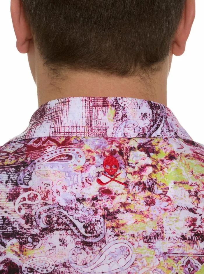 Robert Graham Polos and TShirts Men Geneva Polo Berry