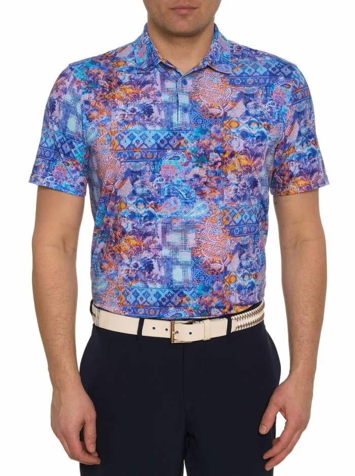 Robert Graham Polos and TShirts Men Geneva Polo Berry