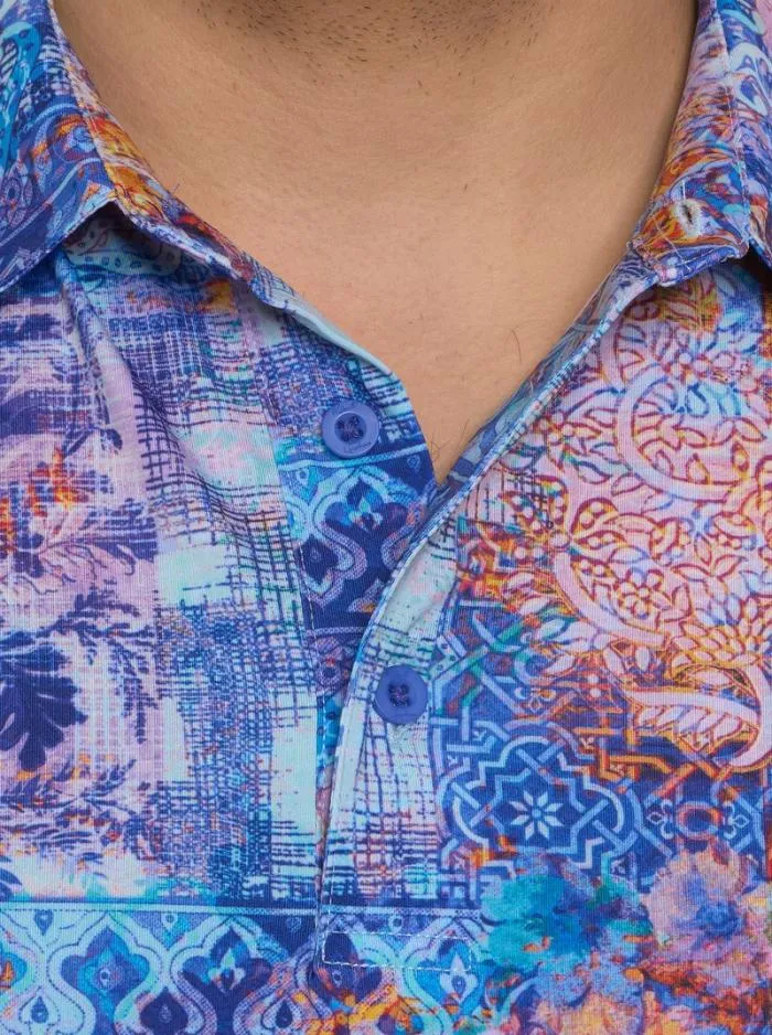 Robert Graham Polos and TShirts Men Geneva Polo Berry